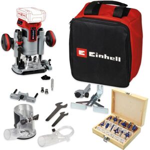 Einhell PXC 18v TP-RO 18v Cordless Brushless Router + Plunge Base + 12PC Set Einhell PXC 18v TP-RO 18v Cordless Brushless Router + Plunge Base + 12PC Set