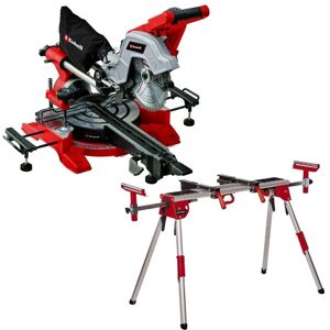 Einhell Sliding Mitre Saw 216mm Double Bevel Dual Sided 240v +Laser + 1610 Stand Einhell Sliding Mitre Saw 216mm Double Bevel Dual Sided 240v +Laser + 1610 Stand