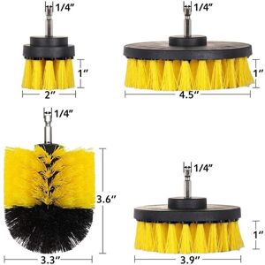 BEIJIYI Electric Drill Cleaning Brush Parts - Electric Brush for Cleaning Bathrooms, Pool Tiles, Bricks, Ceramics BEIJIYI Electric Drill Cleaning Brush Parts - Electric Brush for Cleaning Bathrooms, Pool Tiles, Bricks, Ceramics