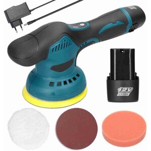 SNQ Electric polisher, 125mm cordless polisher, 380W high-power motor, 8 speeds, ergonomic handle, operation (standard configuration of 5 pieces and 2 SNQ Electric polisher, 125mm cordless polisher, 380W high-power motor, 8 speeds, ergonomic handle, operation (standard configuration of 5 pieces and 2