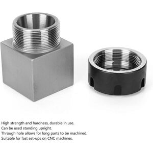 BASETBL ER32 Collet Block Chuck Collet Holder for Lathe Engraving Milling Machine Clamping Set (Square) BASETBL ER32 Collet Block Chuck Collet Holder for Lathe Engraving Milling Machine Clamping Set (Square)