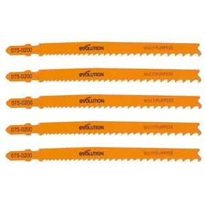EVOLUTION POWER TOOLS Evolution RAGE7-S Jigsaw Blades x5 EVOLUTION POWER TOOLS Evolution RAGE7-S Jigsaw Blades x5