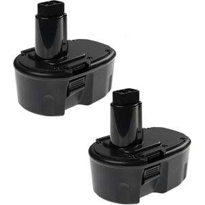 EXTENSILO 2x Replacement Battery compatible with Dewalt DC612KA, DC528 FlashLight, DC551KA, DC613KA, DC614KA, DC615KA Electric Work Tool (3300 mAh, NiMH, 14.4 EXTENSILO 2x Replacement Battery compatible with Dewalt DC612KA, DC528 FlashLight, DC551KA, DC613KA, DC614KA, DC615KA Electric Work Tool (3300 mAh, NiMH, 14.4