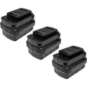 Extensilo - 3x Battery Replacement for Dewalt DW0241, DW005, DW0242, DW0242-XRP, DW0240, DE0243-XJ for Power Tools (3300 mAh, NiMH, 24 v) Extensilo - 3x Battery Replacement for Dewalt DW0241, DW005, DW0242, DW0242-XRP, DW0240, DE0243-XJ for Power Tools (3300 mAh, NiMH, 24 v)