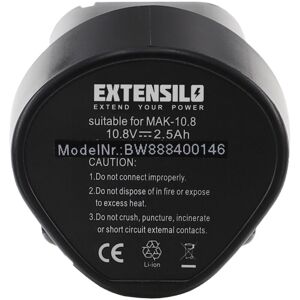 EXTENSILO Battery for Makita JR100DWE, HS300DWE, JR102D - Battery EXTENSILO Battery for Makita JR100DWE, HS300DWE, JR102D - Battery