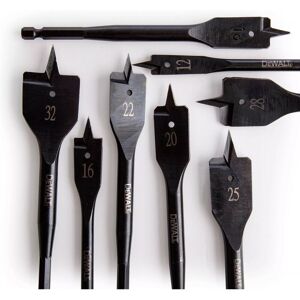 DT7943 Extreme Flat Wood Spade Bit Set 8 Piece DT7943B 12mm - 32mm + Case - Dewalt DT7943 Extreme Flat Wood Spade Bit Set 8 Piece DT7943B 12mm - 32mm + Case - Dewalt