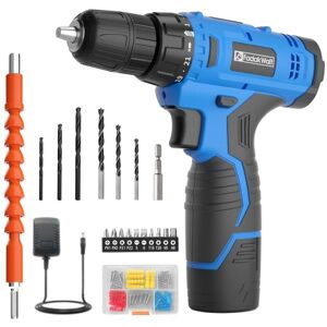 PULITUO FADAKWALT 118-Piece Pink 12V Cordless Drill Driver Set - Electric Drill Driver & Household Tool Kit with DIY Cordless Power Screwdriver, LED, and 180 PULITUO FADAKWALT 118-Piece Pink 12V Cordless Drill Driver Set - Electric Drill Driver & Household Tool Kit with DIY Cordless Power Screwdriver, LED, and 180