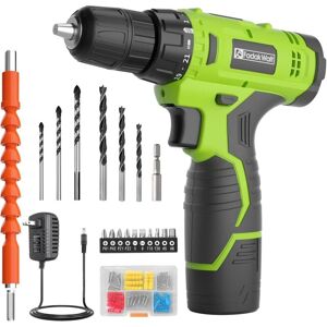 PULITUO FADAKWALT 12V Cordless Drill, Battery Power Drill Drivers, 3/8” inch Keyless Chuck, Electric Screwdriver Kit, 21+1 Torque Setting, Combi Drill with PULITUO FADAKWALT 12V Cordless Drill, Battery Power Drill Drivers, 3/8” inch Keyless Chuck, Electric Screwdriver Kit, 21+1 Torque Setting, Combi Drill with