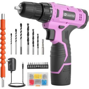 PULITUO FADAKWALT 12V CordlessDrill, Battery Power Drill Drivers, 3/8” inch Keyless Chuck, Electric Screwdriver Kit, 21+1 Torque Setting, Combi Drill with PULITUO FADAKWALT 12V CordlessDrill, Battery Power Drill Drivers, 3/8” inch Keyless Chuck, Electric Screwdriver Kit, 21+1 Torque Setting, Combi Drill with