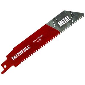 Faithfull FAISBS930HM Metal Carbide Sabre Saw Blade 152mm x 8 TPI FAISBS930HM Faithfull FAISBS930HM Metal Carbide Sabre Saw Blade 152mm x 8 TPI FAISBS930HM