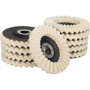 TLILY Felt Flip Disc Wool Wheel Louver Blade 5 Inch Wool Polishing Wheel Pad Suitable For Angle Grinder TLILY Felt Flip Disc Wool Wheel Louver Blade 5 Inch Wool Polishing Wheel Pad Suitable For Angle Grinder