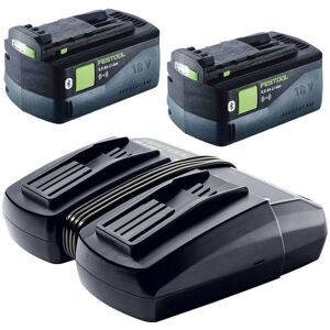 Festool 18V 5.0Ah Lithium Battery BP18 5Ah x2 AirStream Bluetooth +Twin Charger Festool 18V 5.0Ah Lithium Battery BP18 5Ah x2 AirStream Bluetooth +Twin Charger