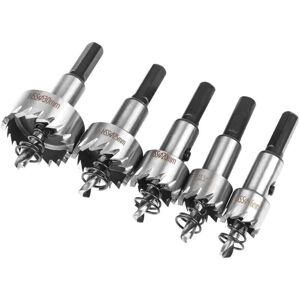 YMYNY Fliti Hole saw set, 5 pieces, hss cobalt hole saw Ø16/18.5/20/25/30 mm, high-speed steel hole saw alloy, steel, stainless steel, suitable for wood, YMYNY Fliti Hole saw set, 5 pieces, hss cobalt hole saw Ø16/18.5/20/25/30 mm, high-speed steel hole saw alloy, steel, stainless steel, suitable for wood,