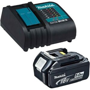 Makita - Genuine 18V 5.0Ah lxt Lithium Battery BL1850 + DC18SD 240v Charger Makita - Genuine 18V 5.0Ah lxt Lithium Battery BL1850 + DC18SD 240v Charger