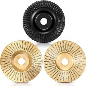 TLILY Grinding wheel wooden wheel grinding shape discs, suitable for angle grinders with an inner diameter of 5/8 inches TLILY Grinding wheel wooden wheel grinding shape discs, suitable for angle grinders with an inner diameter of 5/8 inches