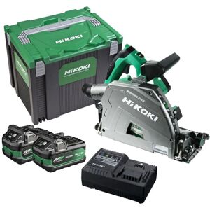 Hikoki - Brushless Plunge Saw 36V 165mm Cordless Track Saw x2 8ah Case C3606DPAJVZ Hikoki - Brushless Plunge Saw 36V 165mm Cordless Track Saw x2 8ah Case C3606DPAJVZ