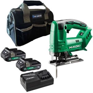Hikoki CJ18DAW4Z 18V Top Handle Jigsaw + X2 2.0AH Battery + Charger + Bag Hikoki CJ18DAW4Z 18V Top Handle Jigsaw + X2 2.0AH Battery + Charger + Bag