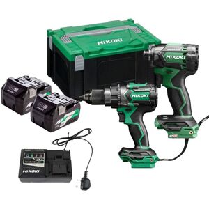 Hikoki Hikoki Kc18dcjcz 18V Brushless Combi Drill & Impact Wrench Kit - Power Drill and Impact Wrench Kit Hikoki Hikoki Kc18dcjcz 18V Brushless Combi Drill & Impact Wrench Kit - Power Drill and Impact Wrench Kit