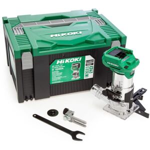 HiKOKI M1808DAJ2Z 18V Brushless 1/4"" Laminate Router Trimmer Bare Unit in Case HiKOKI M1808DAJ2Z 18V Brushless 1/4"" Laminate Router Trimmer Bare Unit in Case