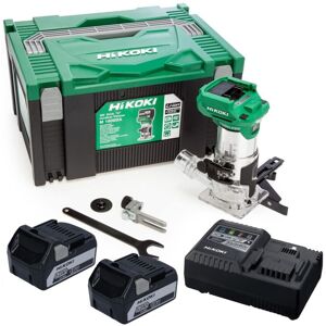 Hikoki - M1808DAJ 1/4in Cordless Router Trimmer 18V 2 x 5.0Ah Li-ion Cased Kit Hikoki - M1808DAJ 1/4in Cordless Router Trimmer 18V 2 x 5.0Ah Li-ion Cased Kit