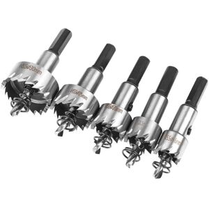 AOUGO Hole Saw Set, 5PCS Cobalt hss Hole Saw Ø16/18.5/20/25/30mm, High Speed Alloy Steel Hole Saw, Steel, Stainless Steel, Suitable for Wood, Plastic, Metal AOUGO Hole Saw Set, 5PCS Cobalt hss Hole Saw Ø16/18.5/20/25/30mm, High Speed Alloy Steel Hole Saw, Steel, Stainless Steel, Suitable for Wood, Plastic, Metal