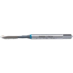 SwissTech 5/16"X18 UNC HSS-EV Blue Ring Spiral Point/Gun Nose Tap - DIN 371/376 SwissTech 5/16"X18 UNC HSS-EV Blue Ring Spiral Point/Gun Nose Tap - DIN 371/376