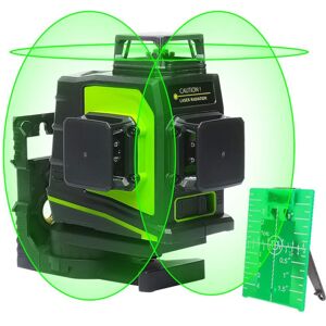Huepar - 12 Lines 3D Green Beam Cross Line Laser Level Self-Leveling 360 Degree Vertical & Horizontal Glasses Receiver usb Charging GF360G Huepar - 12 Lines 3D Green Beam Cross Line Laser Level Self-Leveling 360 Degree Vertical & Horizontal Glasses Receiver usb Charging GF360G