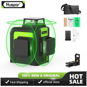 Huepar - 3x360 3d laser level green Cross Line Laser Self Leveling 147ft 45m large Power 903CG Huepar - 3x360 3d laser level green Cross Line Laser Self Leveling 147ft 45m large Power 903CG