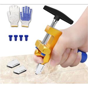 Linghhang - 2 in 1 Manual Tile Cutter, Professional Glass Cutter Kit, One-Handed Tile Cutter Hand Tool with 2 Tungsten Steel Blade Heads, 1 Pair of Linghhang - 2 in 1 Manual Tile Cutter, Professional Glass Cutter Kit, One-Handed Tile Cutter Hand Tool with 2 Tungsten Steel Blade Heads, 1 Pair of