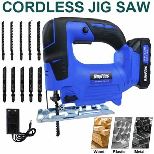 Briefness - Jigsaw Cordless Electric Jigsaw Tool, 4-Stage Orbital Setting for Woodworking, 26mm Stroke Length, 0~-45~ Bevel Cutting, Tool-Less Blade Briefness - Jigsaw Cordless Electric Jigsaw Tool, 4-Stage Orbital Setting for Woodworking, 26mm Stroke Length, 0~-45~ Bevel Cutting, Tool-Less Blade