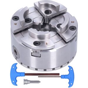 TEHTUY Lathe Chuck, Self-Centering Metal Lathe Chuck M33 4 Inch 4 Jaws Precision 0.03 mm for Clamping Woodworking Supports, Lathe Chucks TEHTUY Lathe Chuck, Self-Centering Metal Lathe Chuck M33 4 Inch 4 Jaws Precision 0.03 mm for Clamping Woodworking Supports, Lathe Chucks