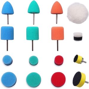 MEMKEY Mini Polishing Sponges Buffing Kit 16pcs 15mm 25mm Polishing Set Pad Polishing Sponge Polishing Ball Set for Car Sanding Buffing for Electric Rotary MEMKEY Mini Polishing Sponges Buffing Kit 16pcs 15mm 25mm Polishing Set Pad Polishing Sponge Polishing Ball Set for Car Sanding Buffing for Electric Rotary