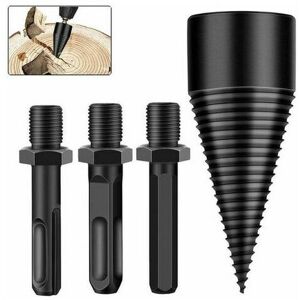DEWDAT Log Splitters,42mm Wood Splitter Drill Bit, Tapered Wood Splitter for Wood Drill and Wood Milling Cutter, Durable Splitting Screw Cone Wood Chipper DEWDAT Log Splitters,42mm Wood Splitter Drill Bit, Tapered Wood Splitter for Wood Drill and Wood Milling Cutter, Durable Splitting Screw Cone Wood Chipper