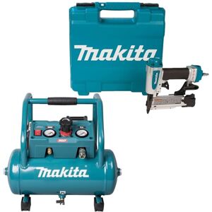 Makita AC001GZ 40V Max Cordless Air Compressor Pneumatic 23g AF353 Pin Nailer Makita AC001GZ 40V Max Cordless Air Compressor Pneumatic 23g AF353 Pin Nailer