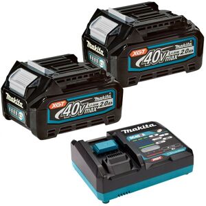 Makita BL4020 X 2 40V Max XGT 2.0ah Battery + DC40RA Rapid Fast Charger Pack Makita BL4020 X 2 40V Max XGT 2.0ah Battery + DC40RA Rapid Fast Charger Pack