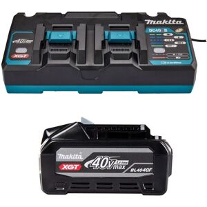 Makita BL4040F 40V Max 4Ah Li-ion XGT Battery + DC40RB 40V Twin Fast Charger Makita BL4040F 40V Max 4Ah Li-ion XGT Battery + DC40RB 40V Twin Fast Charger