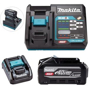 Makita BL4040F 40V Max 4Ah XGT Battery + DC40RA Fast Charger + 18v LXT Adaptor Makita BL4040F 40V Max 4Ah XGT Battery + DC40RA Fast Charger + 18v LXT Adaptor