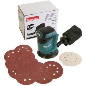 Makita DBO180Z 18v LXT Lithium Ion Random Orbital Sander 125mm Body + 11 Sheets Makita DBO180Z 18v LXT Lithium Ion Random Orbital Sander 125mm Body + 11 Sheets
