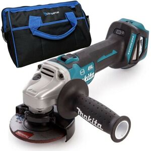 Makita DGA463Z 18v Cordless Brushless 115mm Angle Grinder + Blade - + 16"" Bag Makita DGA463Z 18v Cordless Brushless 115mm Angle Grinder + Blade - + 16"" Bag