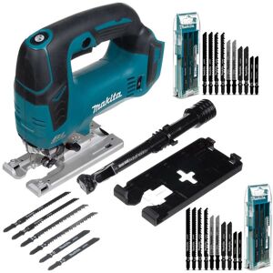 Makita - DJV182Z 18v lxt Brushless dc Motor Top Handle Jigsaw Bare 26 Mixed Blades Makita - DJV182Z 18v lxt Brushless dc Motor Top Handle Jigsaw Bare 26 Mixed Blades