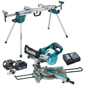 Makita DLS714NZ Slide Compound Mitre Saw 18v 36v + 2 x 5.0ah + DEAWST06 Stand Makita DLS714NZ Slide Compound Mitre Saw 18v 36v + 2 x 5.0ah + DEAWST06 Stand