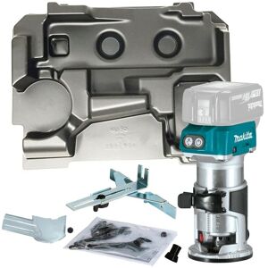 Makita DRT50Z 18V LXT Cordless Brushless Laminate Router Trimmer + Makpac Inlay Makita DRT50Z 18V LXT Cordless Brushless Laminate Router Trimmer + Makpac Inlay