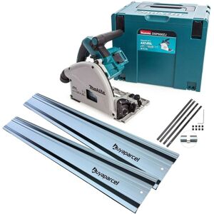 Makita - DSP600ZJ 36v Twin 18v Brushless Plunge Cut Circular Saw 2x1.5m Guide Rail Makita - DSP600ZJ 36v Twin 18v Brushless Plunge Cut Circular Saw 2x1.5m Guide Rail