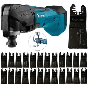 DTM51Z 18v Lithium Multi Tool Keyless Blade Change + 25 x Plunge Blades - Makita DTM51Z 18v Lithium Multi Tool Keyless Blade Change + 25 x Plunge Blades - Makita