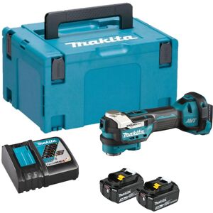 Makita DTM52RFJ 18V LXT Brushless Starlock Max Multi Tool Kit - 2x 3Ah Batteries, Charger & Makpac 3 Case Makita DTM52RFJ 18V LXT Brushless Starlock Max Multi Tool Kit - 2x 3Ah Batteries, Charger & Makpac 3 Case