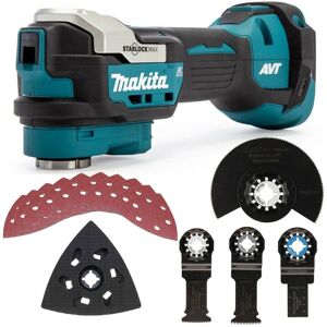 Makita DTM52Z 18v LXT Brushless Multi Tool Plunge Carpenters Set + 10 Sheets Makita DTM52Z 18v LXT Brushless Multi Tool Plunge Carpenters Set + 10 Sheets