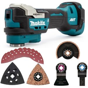 Makita DTM52Z 18v LXT Brushless Multi Tool Tile Plunge Tilers Set + 10 Sheets Makita DTM52Z 18v LXT Brushless Multi Tool Tile Plunge Tilers Set + 10 Sheets
