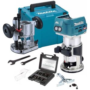 Makita RT001GZ20 40v XGT Brushless Cordless 1/4"" Router + Plunge Base +12P Trend Makita RT001GZ20 40v XGT Brushless Cordless 1/4"" Router + Plunge Base +12P Trend