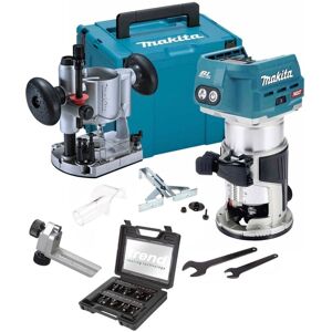 Makita RT001GZ21 40v XGT Brushless Cordless 1/4"" Router + Plunge Base +12P Trend Makita RT001GZ21 40v XGT Brushless Cordless 1/4"" Router + Plunge Base +12P Trend