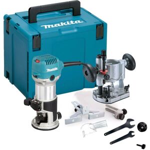 Makita RT0702CX4 240V 1/4"" Router Laminate Trimmer with Guide Plunge Base Makpac Makita RT0702CX4 240V 1/4"" Router Laminate Trimmer with Guide Plunge Base Makpac